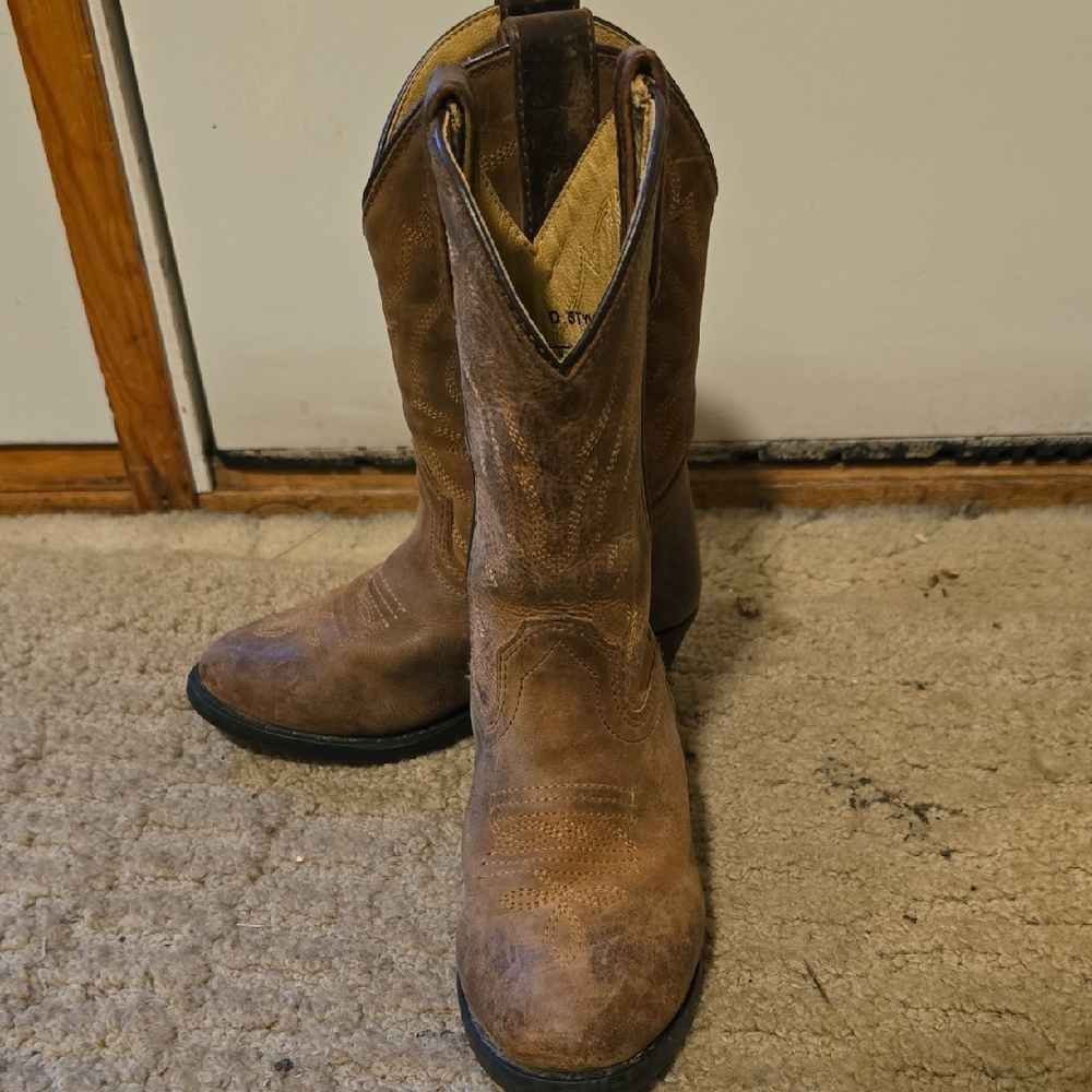Men's Brown Leather Western Boots